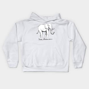 Elephant With Human Feet Kids Hoodie